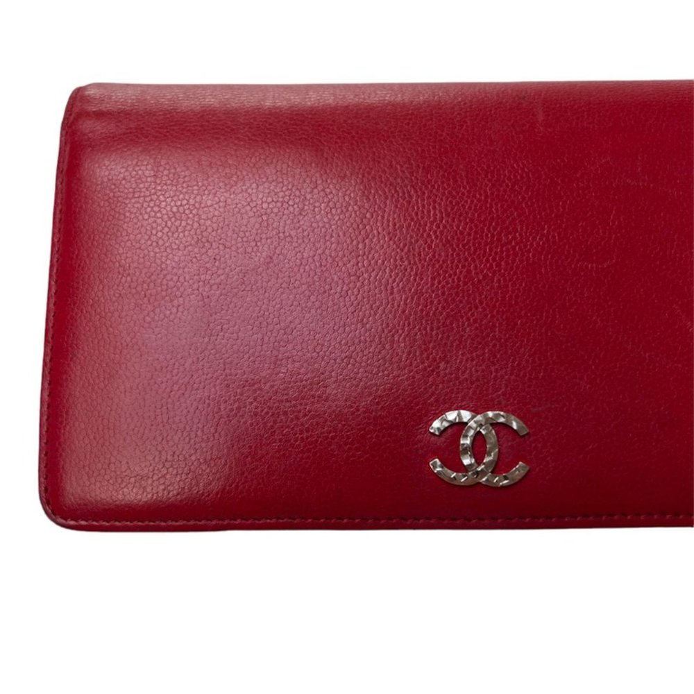 Chanel Red Leather Wallet - Picture 2 of 6